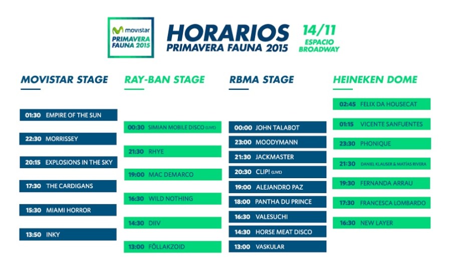 Horarios MPF 2015